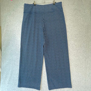 J Jill wherever collection full leg pull on modal pants blue casual career xl